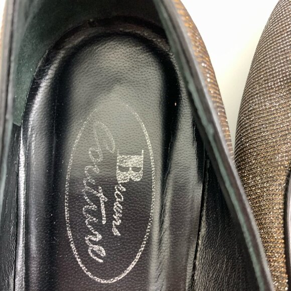 BROWN’S Couture Women's METALLIC Bronze Sparkle Glitter Ballet Flats - Picture 4 of 6